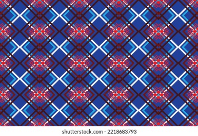 Geometric ethnic oriental seamless pattern traditional Design for background,carpet,wallpaper,clothing,wrapping,Batik,fabric,Vector,illustration,embroidery style.