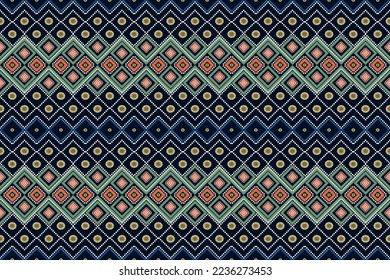 Geometric ethnic oriental seamless pattern traditional Design for background,carpet,wallpaper,clothing,wrapping,Batik,fabric