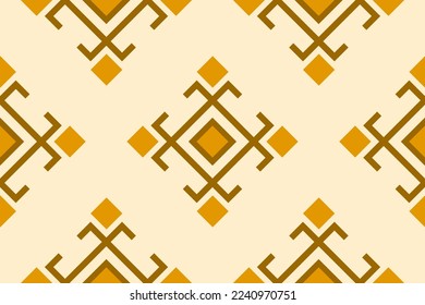 Geometric ethnic oriental seamless pattern traditional. Fabric Aztec pattern background. Indian style. Design for wallpaper, illustration, fabric, clothing, carpet, textile, batik, embroidery.