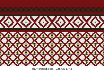 Geometric ethnic oriental seamless pattern traditional Design for clothing,fabric,carpet,blanket,scarf,wallpeper,background,embroidery,vector illustration.