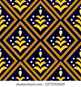 Geometric ethnic oriental seamless pattern thai traditional Design for background,carpet,wallpaper,clothing,wrapping,Batik,fabric,Vector illustration.embroidery style