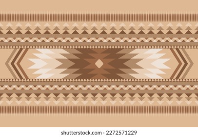 Patrón geométrico étnico oriental sin costuras Diseño tradicional para ropa, tela, alfombra, manta, bufanda, carpintería, fondo, bordado, ilustración vectorial.