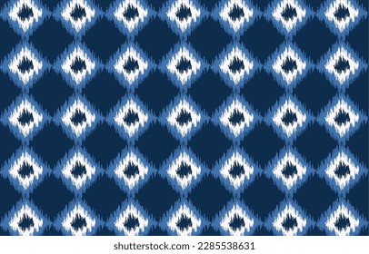 Geometric ethnic oriental seamless pattern traditional Design for background,carpet,wallpaper,clothing,wrapping,Batik,fabric,Vector illustration.embroidery style.