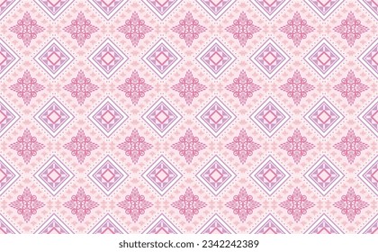Geometrisches, ethnisch-orientalisches Muster, traditionelles Design für Hintergrund, Teppich, Tapete, Kleidung, Umhüllung, Batik, Stoff, Vektorgrafik.Stickereistil.