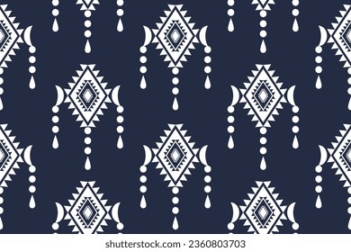  geometric ethnic oriental seamless pattern traditional Design for background,carpet,wallpaper.clothing,wrapping,Batik fabric,Vector illustration.embroidery style.