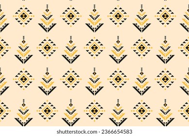 Geometric ethnic oriental seamless pattern traditional. Fabric Aztec pattern background. Indian style. Design for wallpaper, illustration, fabric, clothing, carpet, textile, batik, embroidery.
