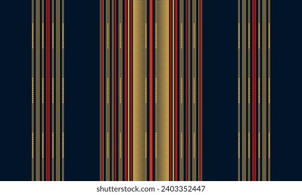 Geometric ethnic oriental seamless pattern traditional. Design for background, carpet, wallpaper, clothing, wrapping, Batik, fabric, Vector illustration.