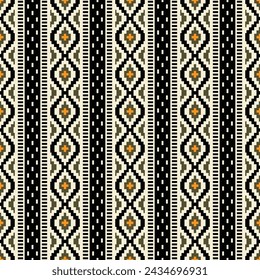 Geometric ethnic oriental seamless pattern. Tribal Aztec Navajo Native American style. Ethnic ornament vector illustration. Design textile, fabric, clothing, carpet, ikat, batik, background, wrapping.