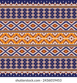 Geometric ethnic oriental seamless pattern. Tribal Aztec Navajo Native American style. Ethnic ornament vector illustration. Design textile, fabric, clothing, carpet, ikat, batik, background, wrapping.