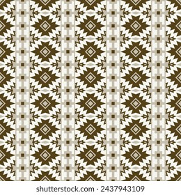Patrón geométrico étnico oriental sin costuras. Tribal azteca navajo estilo nativo americano. Ilustración de vector de adorno étnico. Diseño textil, tela, ropa, alfombra, ikat, batik, fondo, envoltura.