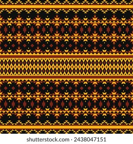 Geometric ethnic oriental seamless pattern. Tribal Aztec Navajo Native American style. Ethnic ornament vector illustration. Design textile, fabric, clothing, carpet, ikat, batik, background, wrapping.