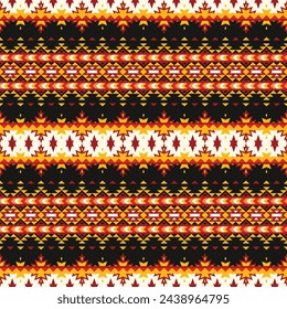 Geometric ethnic oriental seamless pattern. Tribal Aztec Navajo Native American style. Ethnic ornament vector illustration. Design textile, fabric, clothing, carpet, ikat, batik, background, wrapping.