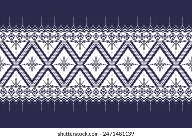 Geometric ethnic oriental seamless pattern traditional design for background,carpet,wallpaper,clothing,wrapping,batik,fabric,Vector illustration.