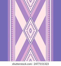 Geometric ethnic oriental seamless pattern traditional design for background,carpet,wallpaper,clothing,wrapping,batik,fabric,Vector, illustration. Embroidery style.
