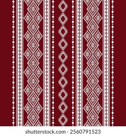 Geometric ethnic oriental seamless pattern traditional Design for background, carpet, wallpaper. clothing, wrapping, Batik, fabric, Vector illustration.embroidery style, sadu.