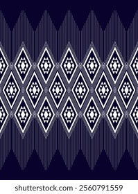 Geometric ethnic oriental seamless pattern traditional Design for background, carpet, wallpaper. clothing, wrapping, Batik, fabric, Vector illustration.embroidery style, sadu.