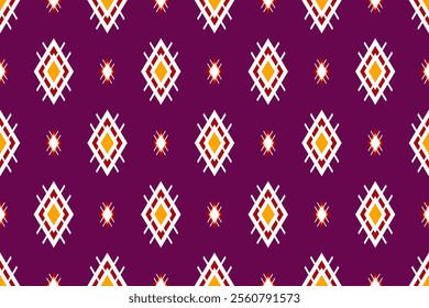 Geometric ethnic oriental seamless pattern traditional Design for background, carpet, wallpaper. clothing, wrapping, Batik, fabric, Vector illustration.embroidery style, sadu.