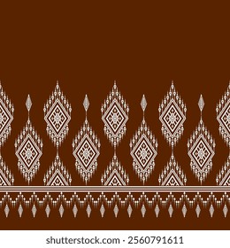 Geometric ethnic oriental seamless pattern traditional Design for background, carpet, wallpaper. clothing, wrapping, Batik, fabric, Vector illustration.embroidery style, sadu.