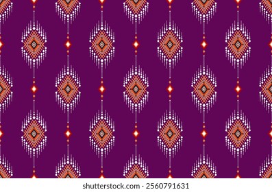 Geometric ethnic oriental seamless pattern traditional Design for background, carpet, wallpaper. clothing, wrapping, Batik, fabric, Vector illustration.embroidery style, sadu.