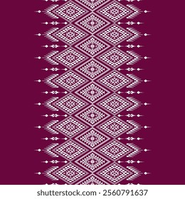 Geometric ethnic oriental seamless pattern traditional Design for background, carpet, wallpaper. clothing, wrapping, Batik, fabric, Vector illustration.embroidery style, sadu.