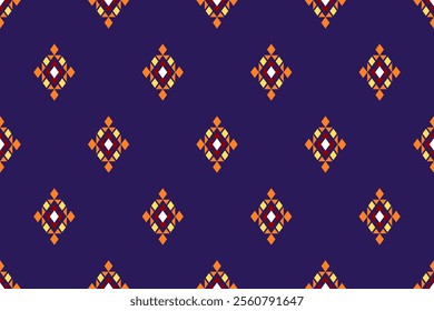 Geometric ethnic oriental seamless pattern traditional Design for background, carpet, wallpaper. clothing, wrapping, Batik, fabric, Vector illustration.embroidery style, sadu.
