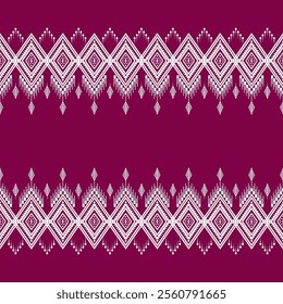 Geometric ethnic oriental seamless pattern traditional Design for background, carpet, wallpaper. clothing, wrapping, Batik, fabric, Vector illustration.embroidery style, sadu.