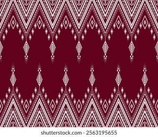 Geometric ethnic oriental seamless pattern traditional Design for background, carpet,  wallpaper, clothing, wrapping, Batik fabric, Vector, illustration, embroidery style, Sadu