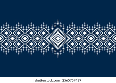 Geometric ethnic oriental seamless pattern traditional Design for background, carpet, wallpaper. clothing, wrapping, Batik, fabric, Vector illustration.embroidery style, sadu.