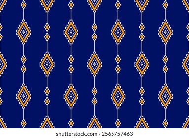 Geometric ethnic oriental seamless pattern traditional Design for background, carpet, wallpaper. clothing, wrapping, Batik, fabric, Vector illustration.embroidery style, sadu.