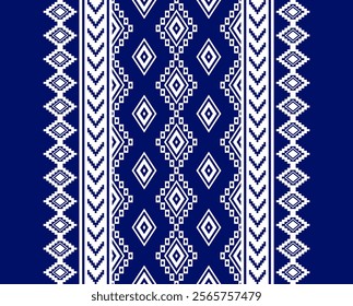 Geometric ethnic oriental seamless pattern traditional Design for background, carpet, wallpaper. clothing, wrapping, Batik, fabric, Vector illustration.embroidery style, sadu.