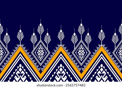 Geometric ethnic oriental seamless pattern traditional Design for background, carpet, wallpaper. clothing, wrapping, Batik, fabric, Vector illustration.embroidery style, sadu.