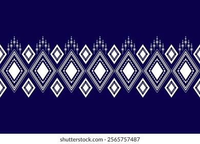Geometric ethnic oriental seamless pattern traditional Design for background, carpet, wallpaper. clothing, wrapping, Batik, fabric, Vector illustration.embroidery style, sadu.
