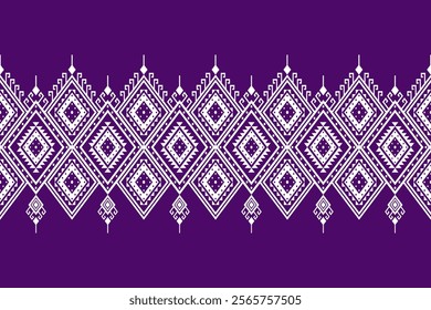 Geometric ethnic oriental seamless pattern traditional Design for background, carpet, wallpaper. clothing, wrapping, Batik, fabric, Vector illustration.embroidery style, sadu.
