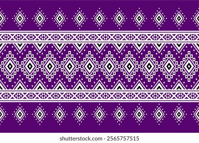 Geometric ethnic oriental seamless pattern traditional Design for background, carpet, wallpaper. clothing, wrapping, Batik, fabric, Vector illustration.embroidery style, sadu.