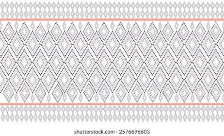 Geometric Ethnic Oriental Seamless Pattern Traditional Design for Background,Carpet,Wallpaper,Clothing,Wrapping,Batik,Fabric,Vector,Illustration,Embroidery Style