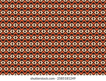 Geometric ethnic oriental seamless pattern traditional Design for background,carpet,wallpaper,clothing,wrapping,Batik,fabric,Vector,illustration,embroidery style.
