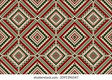 Geometric ethnic oriental seamless pattern in tribal. folk, embroidery. Indian style. Design for background, fabric, clothing, carpet, batik, print.
