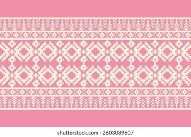 Geometric ethnic oriental seamless pattern traditional Design for background, carpet, wallpaper. clothing,navajo, Batik, wrapping, tribal, fabric, embroidery style, sadu .Vector illustration.