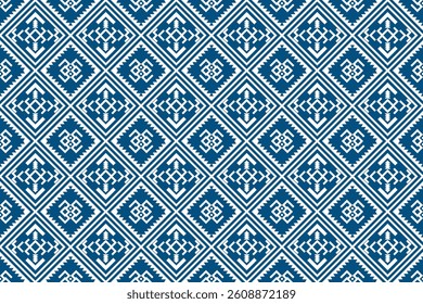 Geometric ethnic oriental seamless pattern traditional Design for background, carpet, wallpaper. clothing,navajo, Batik, wrapping, tribal, fabric, embroidery style, sadu .Vector illustration.