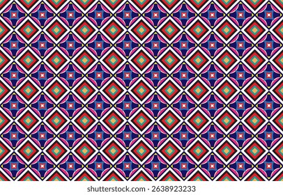 Geometric ethnic oriental seamless pattern traditional Design for background,carpet,wallpaper,clothing,wrapping,Batik,fabric,Vector,illustration,embroidery style.