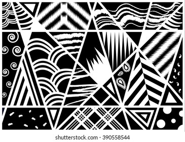 Diseño tradicional geométrico, étnico oriental, sin fisuras. Diseño tradicional para fondo, alfombra, papel pintado, ropa, envoltura, Batik, tela, ilustración vectorial. estilo bordado.