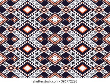 Geometric ethnic oriental seamless pattern traditional Design for background,carpet,wallpaper,clothing,wrapping,Batik,fabric,Vector illustration.embroidery style.