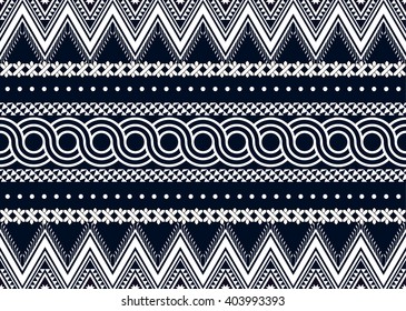 Geometric ethnic oriental seamless pattern traditional Design for background,carpet,wallpaper,clothing,wrapping,Batik,fabric,Vector illustration.embroidery style.