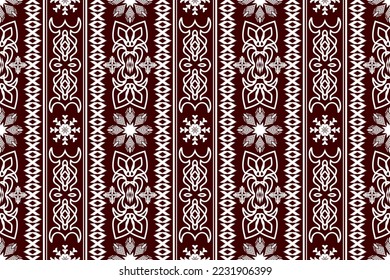 Geometric ethnic oriental traditional art pattern.Figure tribal embroidery style.Design for ethnic background,wallpaper,clothing,wrapping,fabric,element,sarong,vector illustration.