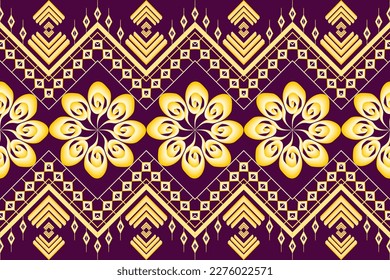 Geometric ethnic oriental traditional art pattern.Figure tribal embroidery style.Design for ethnic background,wallpaper,clothing,wrapping,fabric,element,sarong,vector illustration