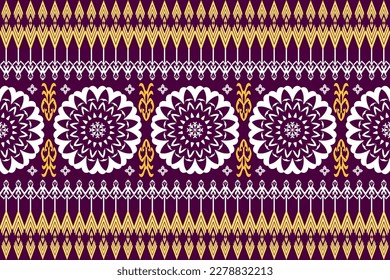 Geometric ethnic oriental traditional art pattern.Figure tribal embroidery style.Design for ethnic background,wallpaper,clothing,wrapping,fabric,element,sarong,vector illustration