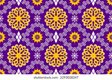 Geometric ethnic oriental traditional art pattern.Figure tribal embroidery style.Design for ethnic background,wallpaper,clothing,wrapping,fabric,element,sarong,vector illustration