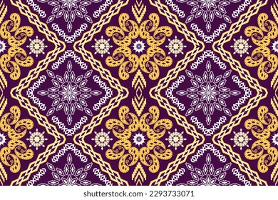 Geometric ethnic oriental traditional art pattern.Figure tribal embroidery style.Design for ethnic background,wallpaper,clothing,wrapping,fabric,element,sarong,vector illustration