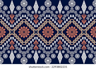Geometric ethnic oriental traditional art pattern.Figure tribal embroidery style.Design for ethnic background,wallpaper,clothing,wrapping,fabric,element,sarong,vector illustration