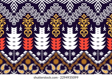 Geometric ethnic oriental traditional art pattern.Figure aztec embroidery style.Design for ethnic background,wallpaper,fashion,clothing,wrapping,fabric,element,sarong,graphic,vector illustration.